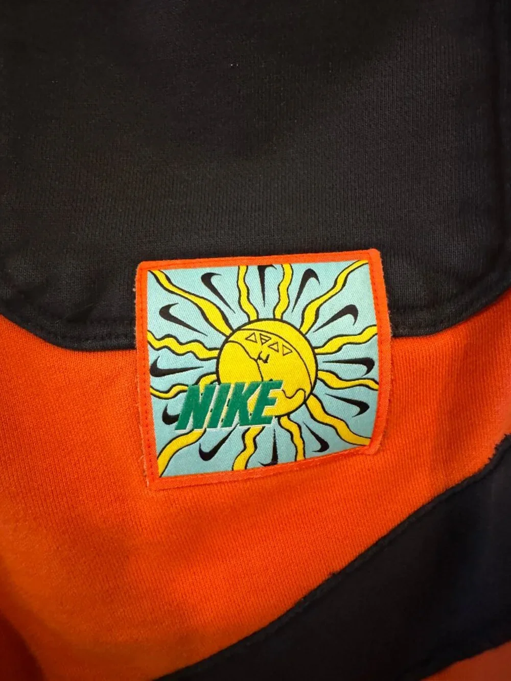RARE Nike Sportswear Air Fire Water Earth Orange Graphic Jogger Pants Men’s L